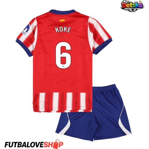 Dres Atletico Madrid Koke #6 Domáci pre deti 2026-27 Krátky Rukáv (+ trenírky)